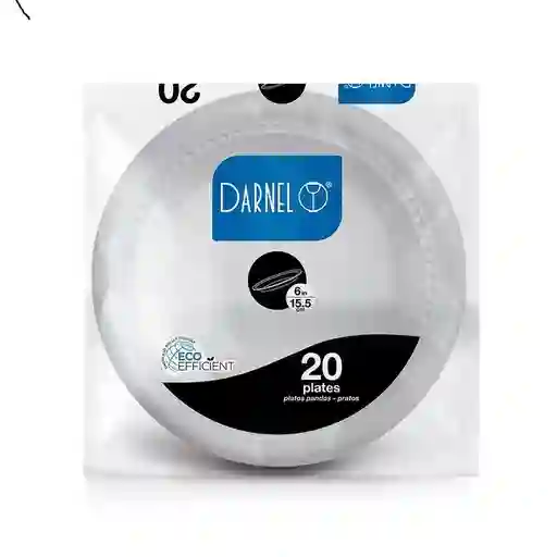 Plato Darnel O Kangupor Espumado 15,5 Cm Blanco X 20 Und