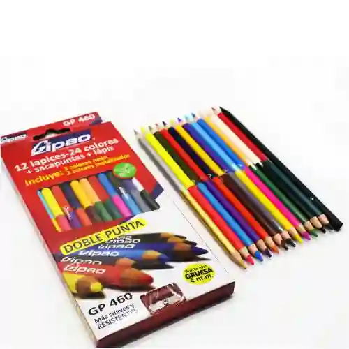 Color Gipao X 12 Doble Punta 4mm (gp-460)