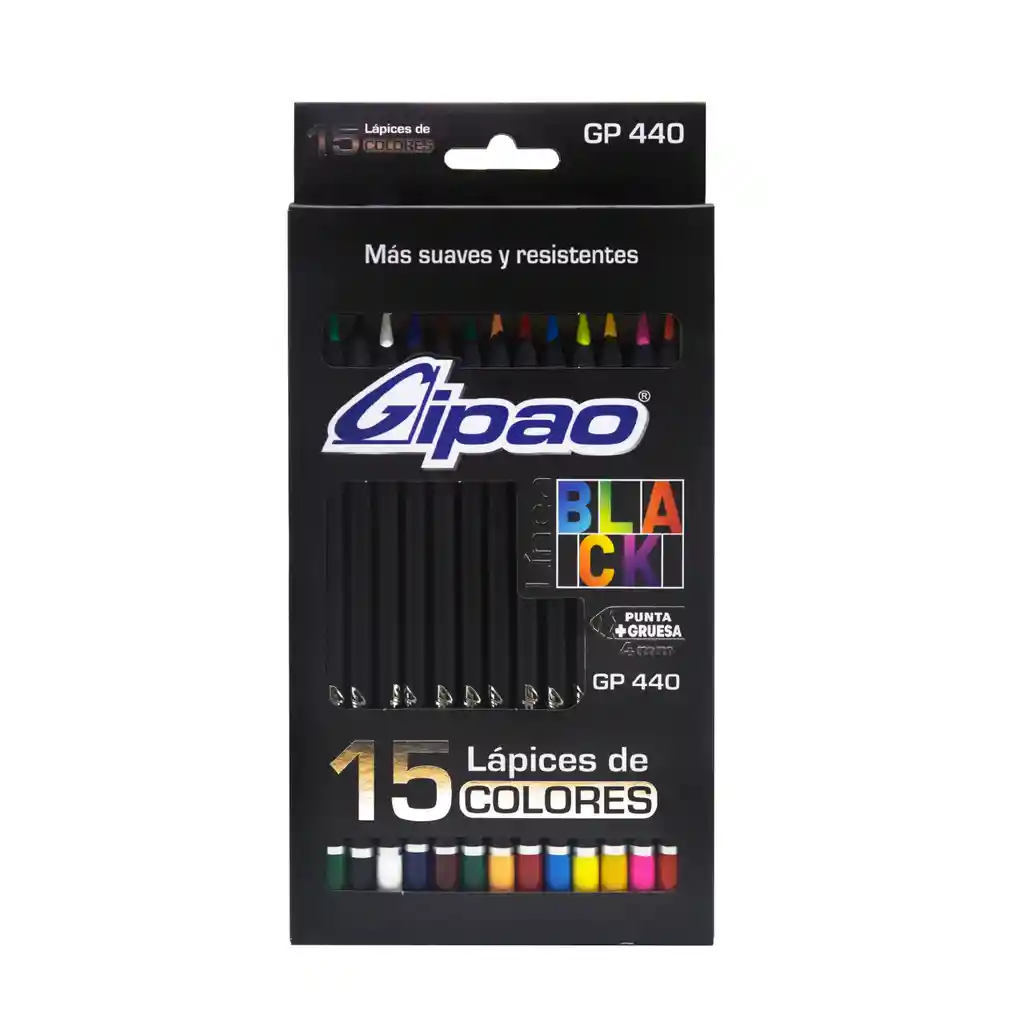 Color Gipao X15 Linea Black Unipunta 4mm