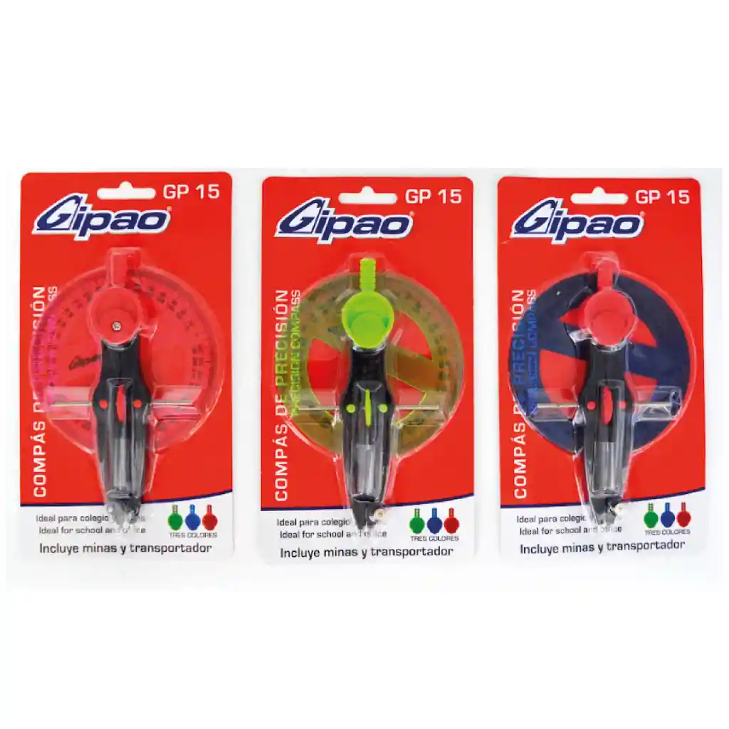 Compas De Precision Con Transportador Bolsa Gipao