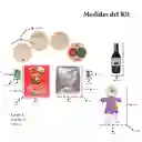 Kit 5 - Caja Roja Con Vino Muñeca - Muñeco Año Viejo