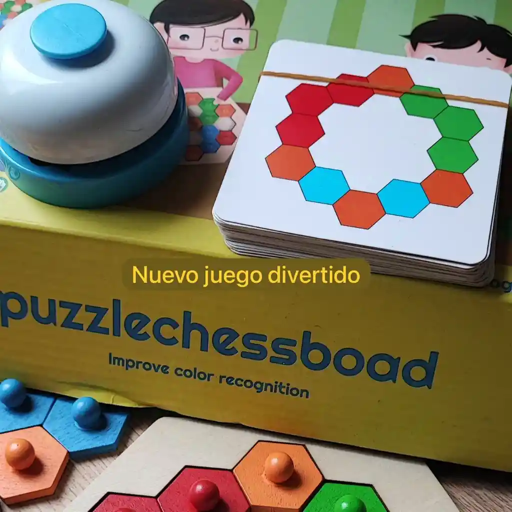 Juego Niños Puzzlechesse Rompecabeza En Madera