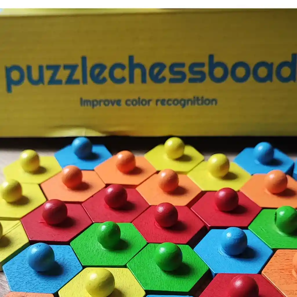 Juego Niños Puzzlechesse Rompecabeza En Madera