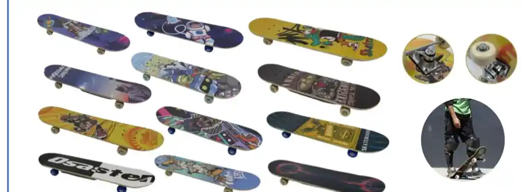 Patineta Skateboard Tabla Trucks Rodamientos