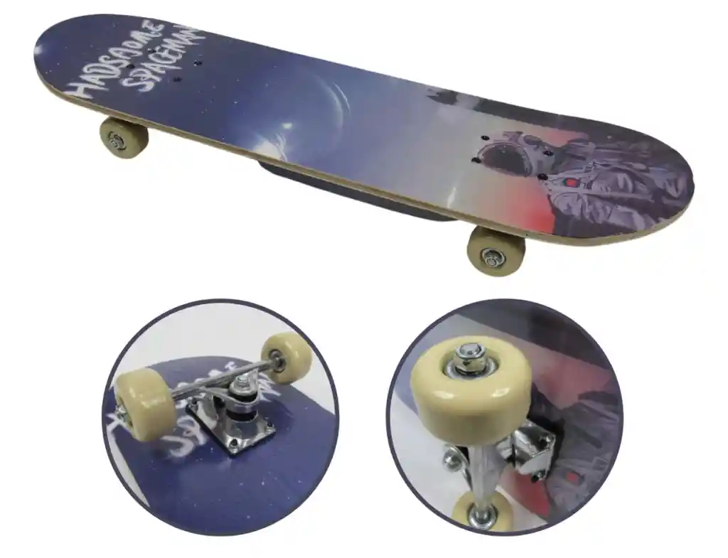 Patineta Skateboard Tabla Trucks Rodamientos