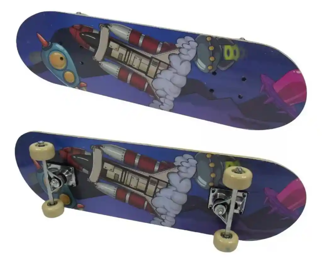 Patineta Skateboard Tabla Trucks Rodamientos