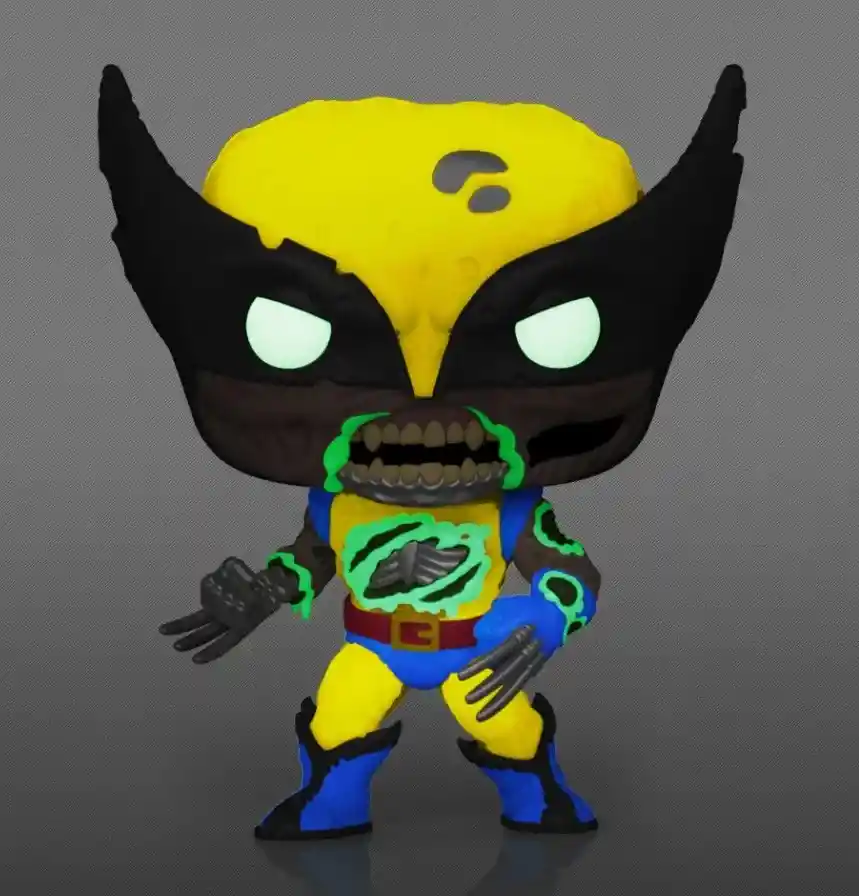 Funko Pop Marvel Zombies Glow In The Dark Figura Coleccionable Zombie Wolverine 662