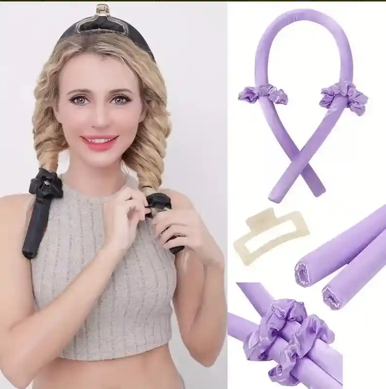 Diadema Rizadora De Cabello Sin Calor Barra Onduladora Frio