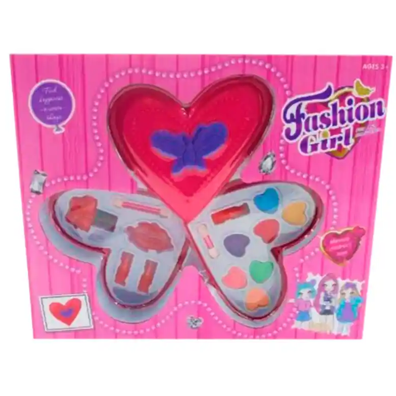 Maquillaje Corazon Juguete Niñas Didactico Sombras