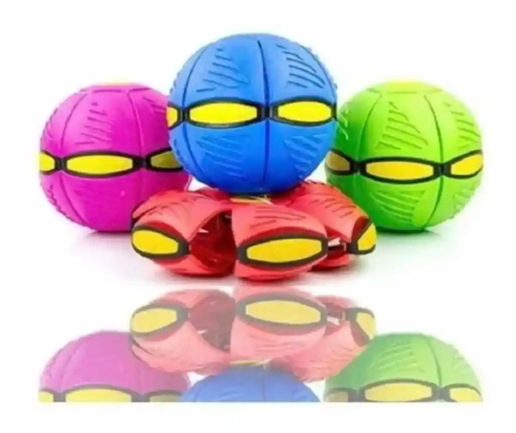 Pelota Balón Flexible Disco Luz Led Juguete Niños