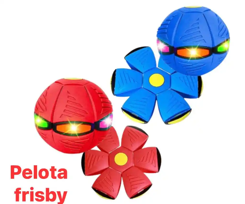 Pelota Balón Flexible Disco Luz Led Juguete Niños