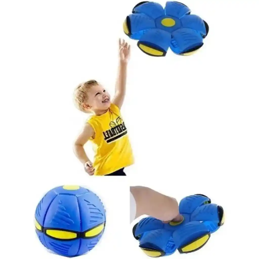 Pelota Balón Flexible Disco Luz Led Juguete Niños