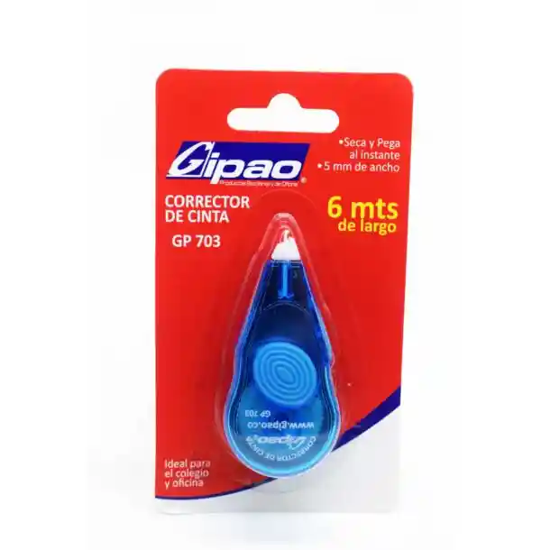 Corrector Cinta Gipao 6m Carton