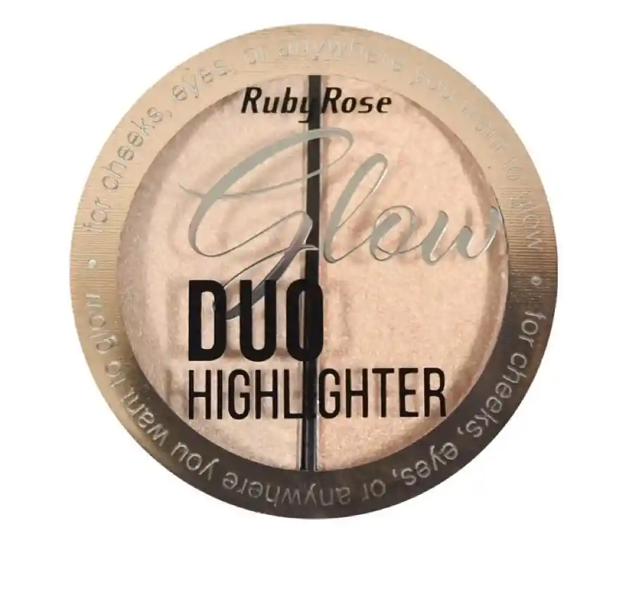 Iluminador Ruby Rose Glow Duo Dorado