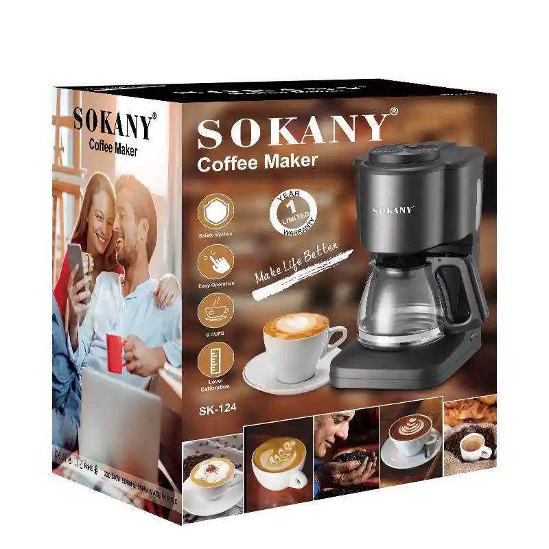 Cafetera 6 Tazas Sokany