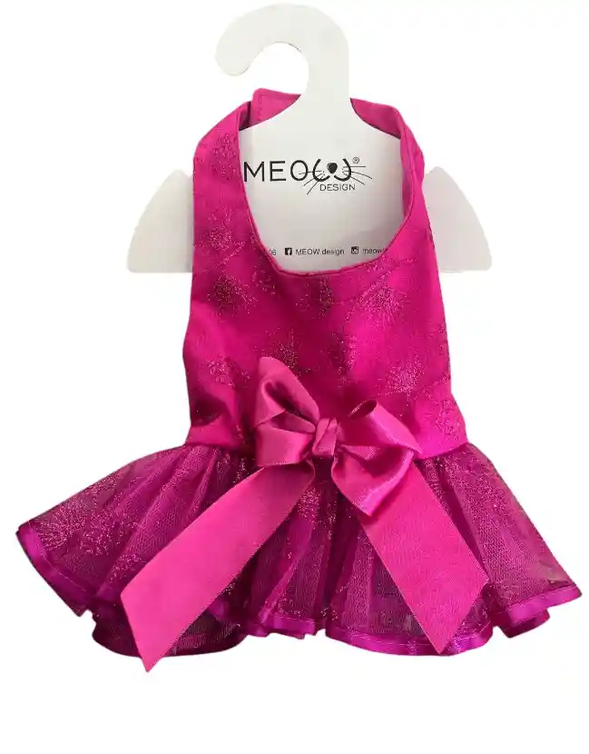 Meow Vestido Xxs Fucsia