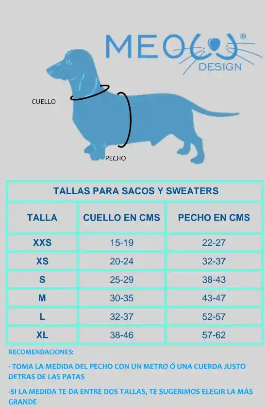 Meow Vestido Xxs Azul