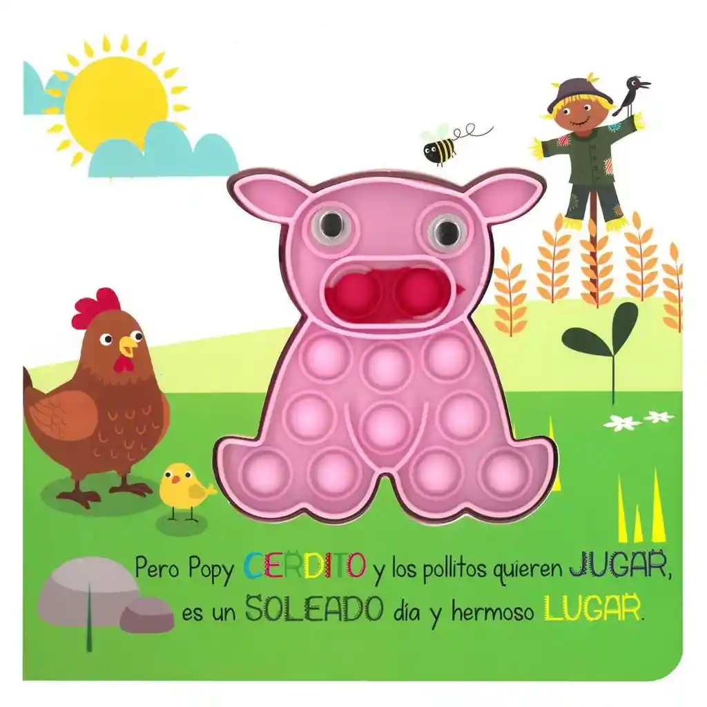 Libro Interactivo Pop It Cerditos Diversión Para Niños