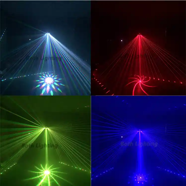 Proyector De Luces Láser Audioritmico Discoteca Navidad Mnr