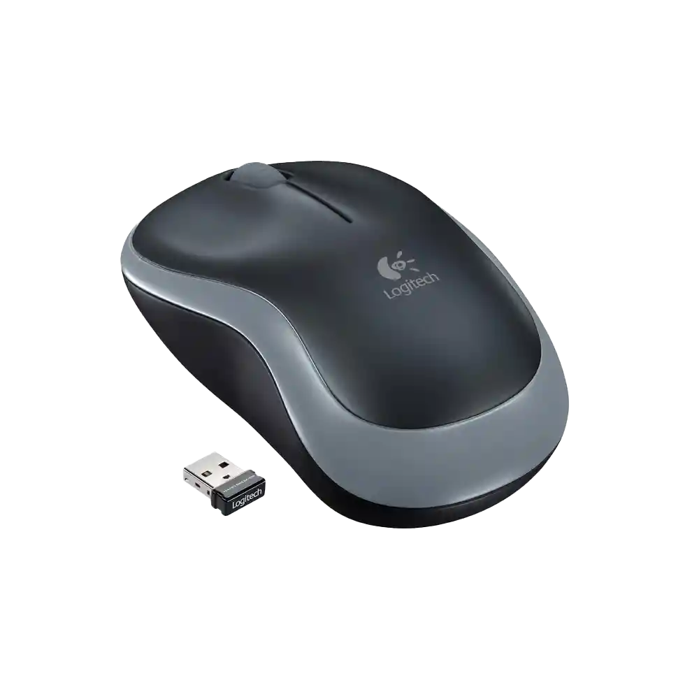 Mouse Inalámbrico Logitech M185 Color Gris-negro Original