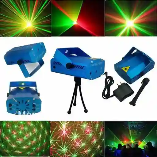 Proyector De Luces Láser Audioritmico Discoteca Navidad Mnr