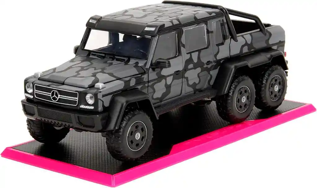 Carro Coleccionable Pink Slips Mercedes-benz G 63 Amg 6x6 Negro Camuflado Modelo Descapotable Coche Juguete Fiesta Regalos, Colección
