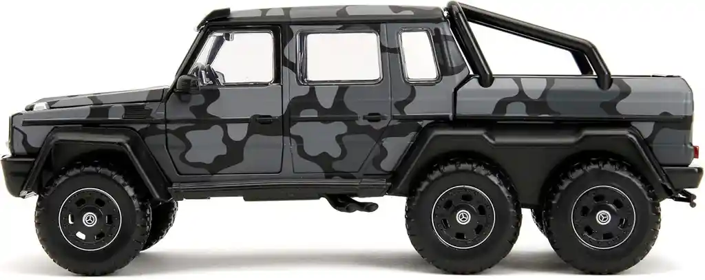 Carro Coleccionable Pink Slips Mercedes-benz G 63 Amg 6x6 Negro Camuflado Modelo Descapotable Coche Juguete Fiesta Regalos, Colección