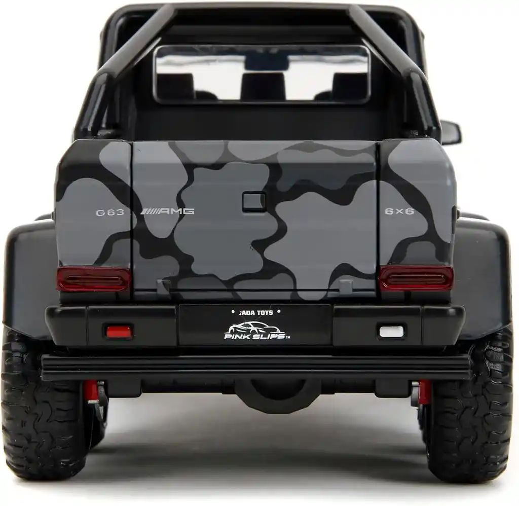 Carro Coleccionable Pink Slips Mercedes-benz G 63 Amg 6x6 Negro Camuflado Modelo Descapotable Coche Juguete Fiesta Regalos, Colección