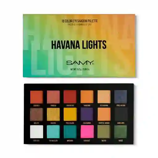 Paleta De Sombras X18 Samy Havana Lights