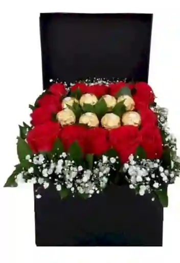 Chococaja Tapizada Con Rosas