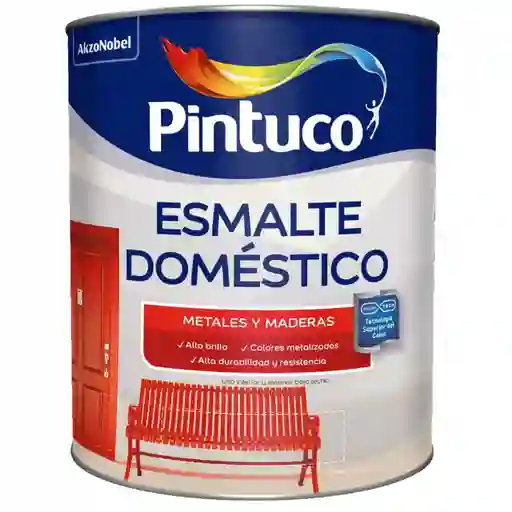 Esmalte Doméstico Blanco Mate 1/4 Galón
