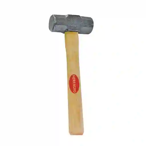 Almadana Forjada De 2 Libras Cabo De Madera