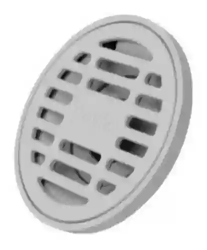 Rejilla Redonda De 2 En Abs Gris