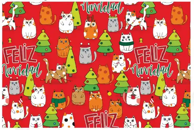 Papel Regalo Navidad X 5 Surtido