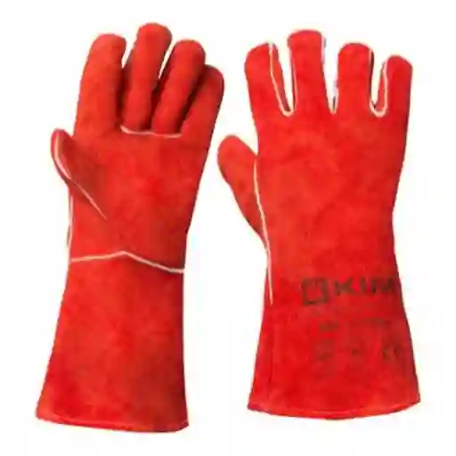 Guante Soldador Vulcano Rojo De 14