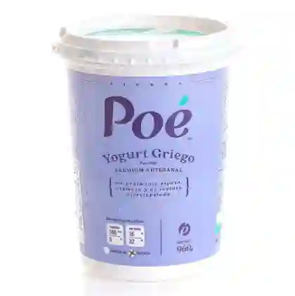 Yogurt Griego Natural X 960gr Poe