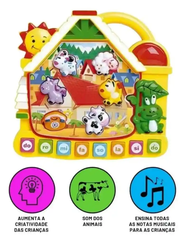 Juguete Didáctico Bebé Piano Casita Musical Sonido Regalos