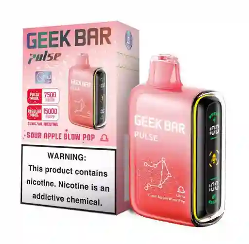 Vape Geek Bar Pulse Sour Apple B Pop 15.000 Puffs