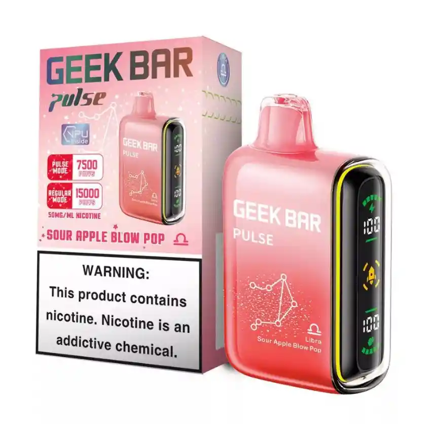 Vape Geek Bar Pulse Sour Apple B Pop 15.000 Puffs