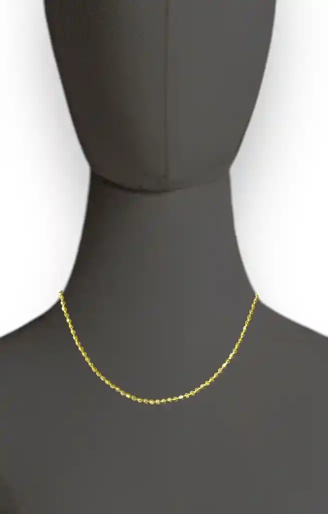 Cadena En Cover Gold - Rodio, Gargantilla En Cover Gold, Cadena De Rodio, Collar Joyería Joyas