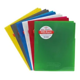 Carpeta Plastica Offi-esco Carta Con Gancho Legajador Offi-esco Colores Surtido Ref Oe-808