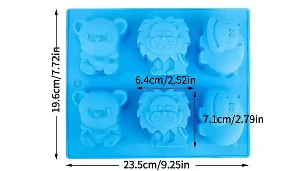 Molde En Silicona Diseño De Animales Salvajes