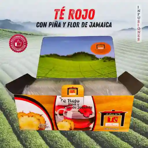 Infusión Adelgazante De Té Rojo Con Piña Y Flor De Jamaica