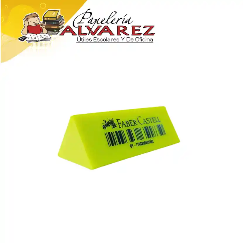 Borrador Faber Castell Triangular Fluorescente Tk-20t