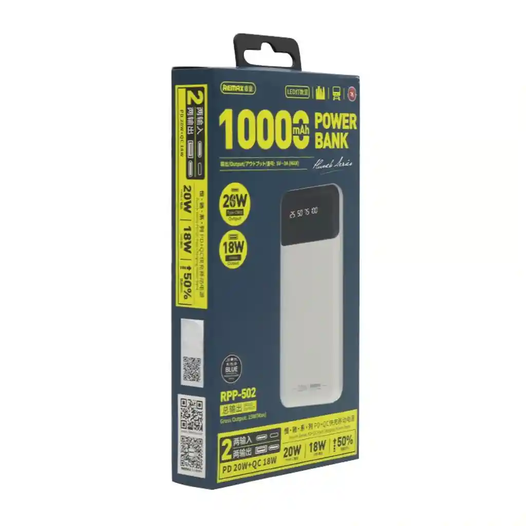 Power Bank ( 10000mah 20w ) Remax Rpp- 502