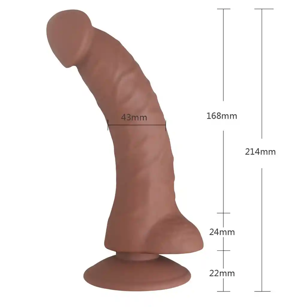 Dildo Realista Belcebú Chocolate Camtoyz