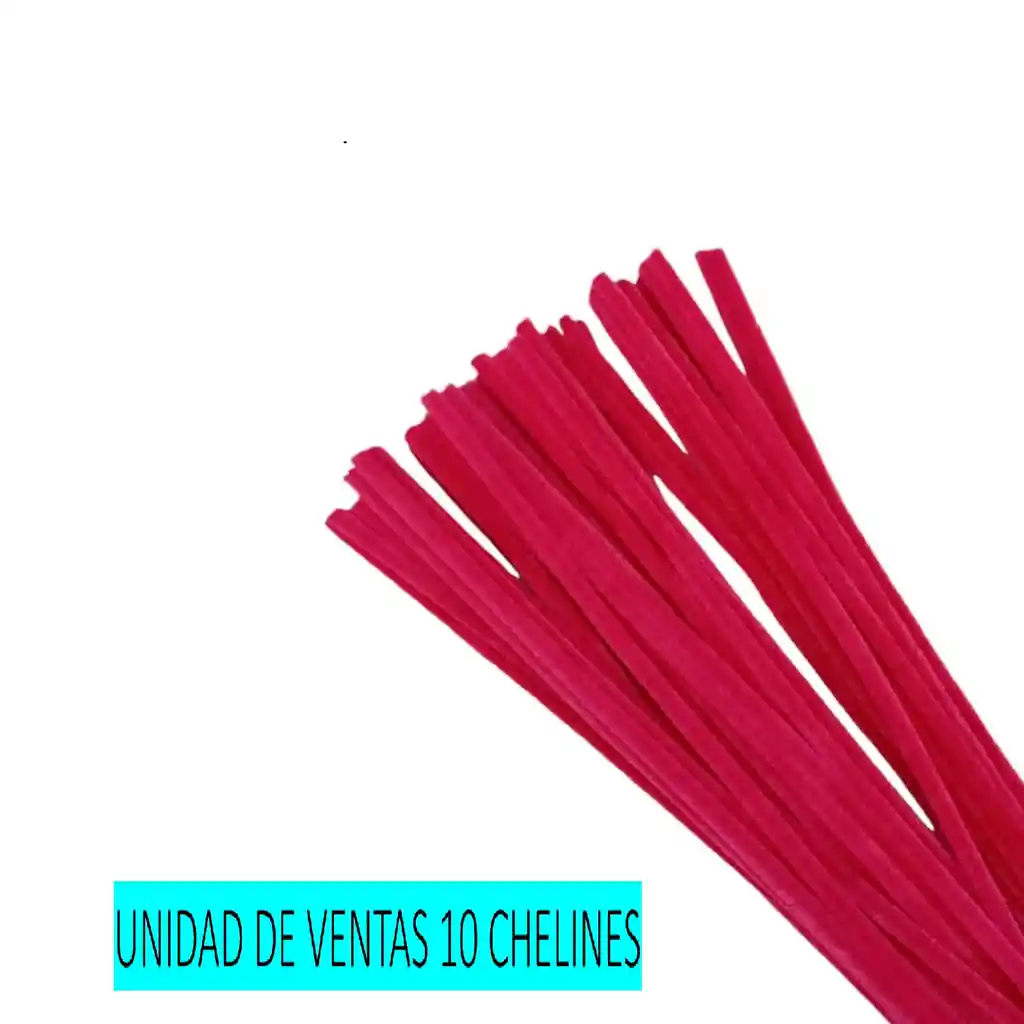 Chelines Limpia Pipas Rojo Gamuza X 10 Unidades