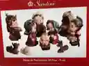 Pesebre Santini Juego De Nacimiento 10 Piezas 9cm Navidad Original Ref025-495684