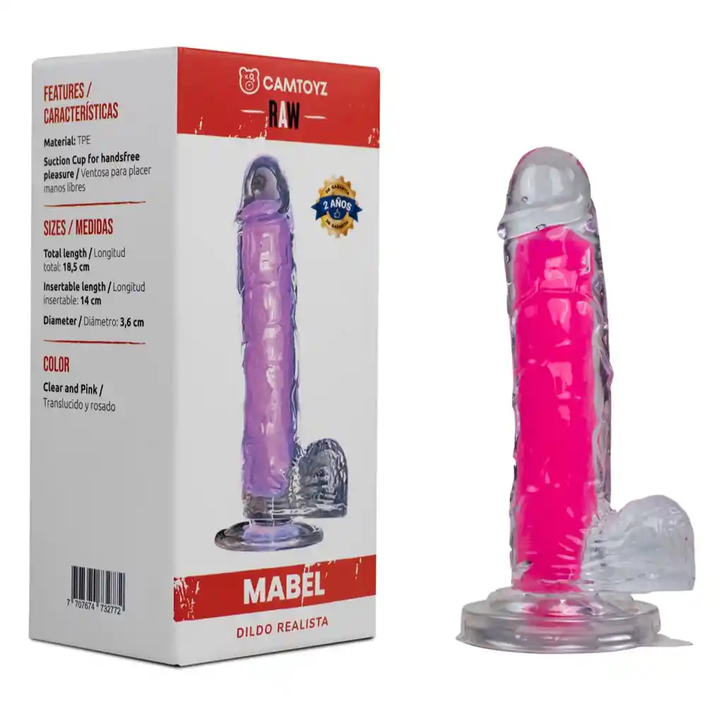 Dildo Realista Mabel Transparente Camtoyz