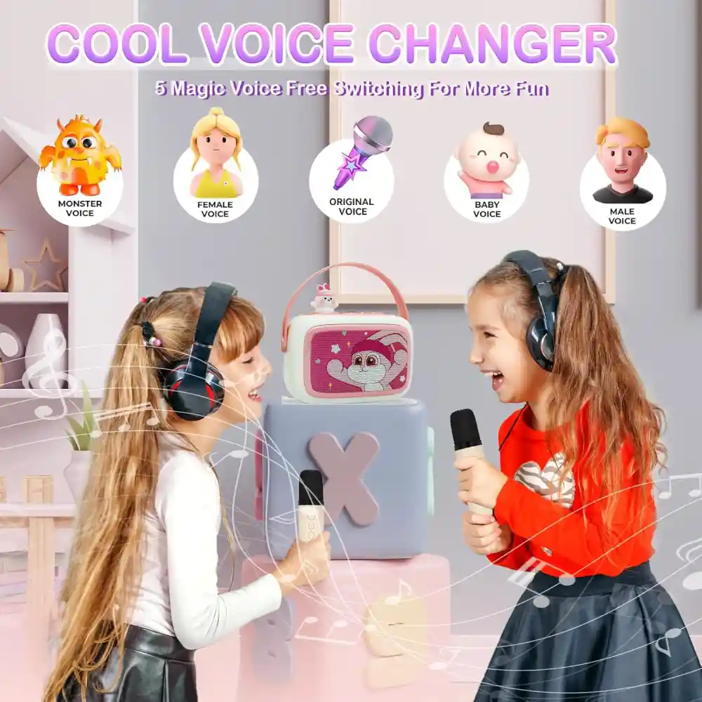 Set Karaoke Para Niñas Inalambrico Speaker Bluetooth Xl-608